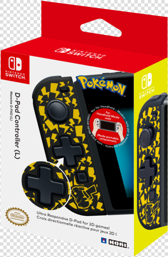 D Pad Controller   Hori Nintendo Switch D Pad Controller L Pikachu  HD Png DownloadTransparent PNG
