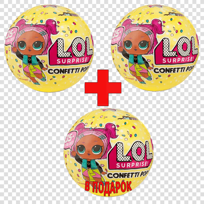 L Surprise Confetti Pop 3 Серия 2 Волна 2 1 Подарочная   Dolls Lol Surprise Girls  HD Png DownloadTransparent PNG