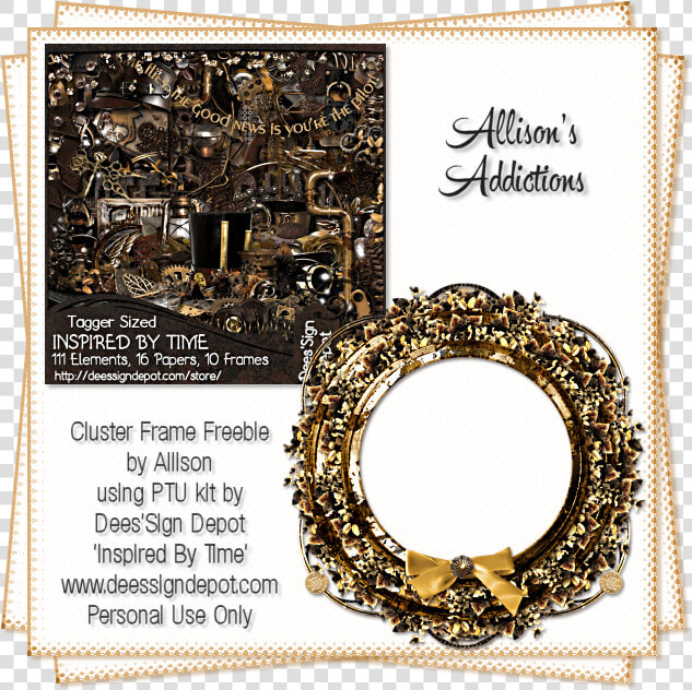 Allison  39 s Addictions New Year Cluster Frame  HD Png DownloadTransparent PNG