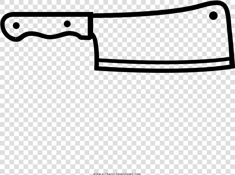 Cleaver Coloring Page   Line Art  HD Png DownloadTransparent PNG