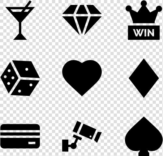 Clip Art Straight Icons Free Vector   Poker Icons Png  Transparent PngTransparent PNG