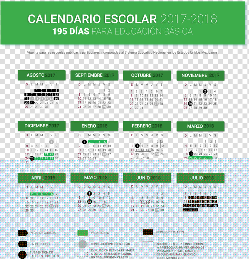 Transparent Calendario 2017 Png   Calendario Escolar 2020 Mexico  Png DownloadTransparent PNG