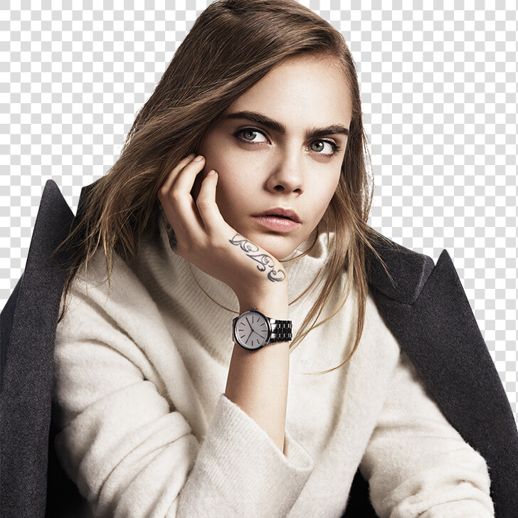 Cara Delevingne  Model  And Cara Image   Cara Delevingne Dkny Watch  HD Png DownloadTransparent PNG