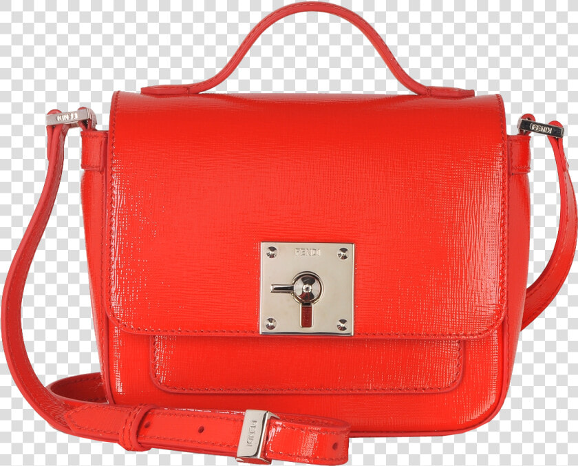 Fendi Bag Bugs Poppy Patent Leather Shoulder Bag   Messenger Bag  HD Png DownloadTransparent PNG