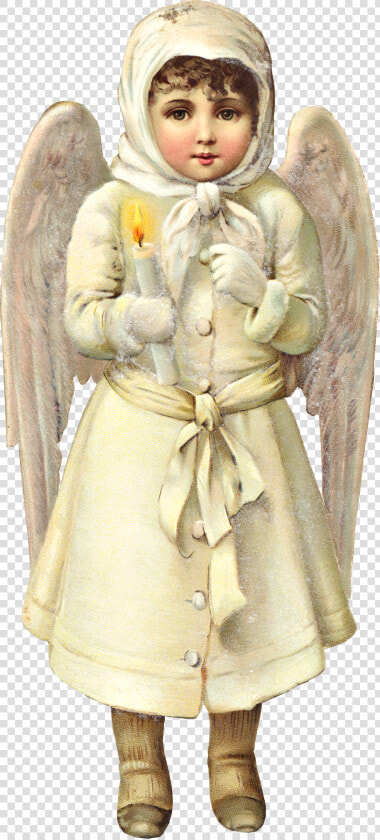 Victorian Christmas Snow Angel Graphic   Christmas Die Cut Victorian Angel  HD Png DownloadTransparent PNG