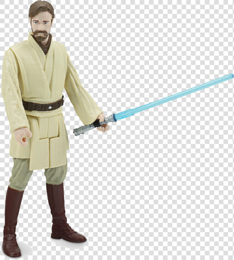 3 75 Obi Wan Star Wars Galaxy Of Adventures Figures  HD Png DownloadTransparent PNG