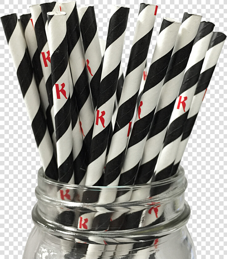 Black Stripe K 25pc Paper Straws   Drinking Straw  HD Png DownloadTransparent PNG