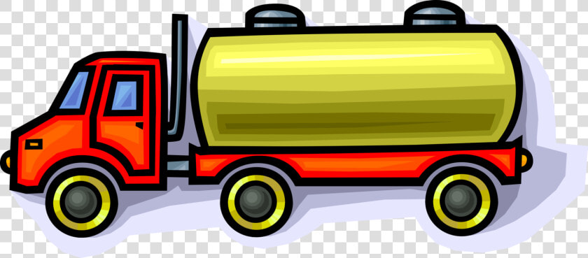 Vector Illustration Of Commercial Shipping And Delivery   Top Septic Truck Cartoon  HD Png DownloadTransparent PNG