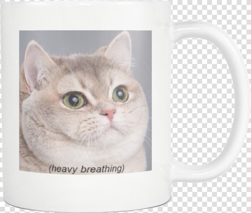 Heavy Breathing Cat Meme  HD Png DownloadTransparent PNG