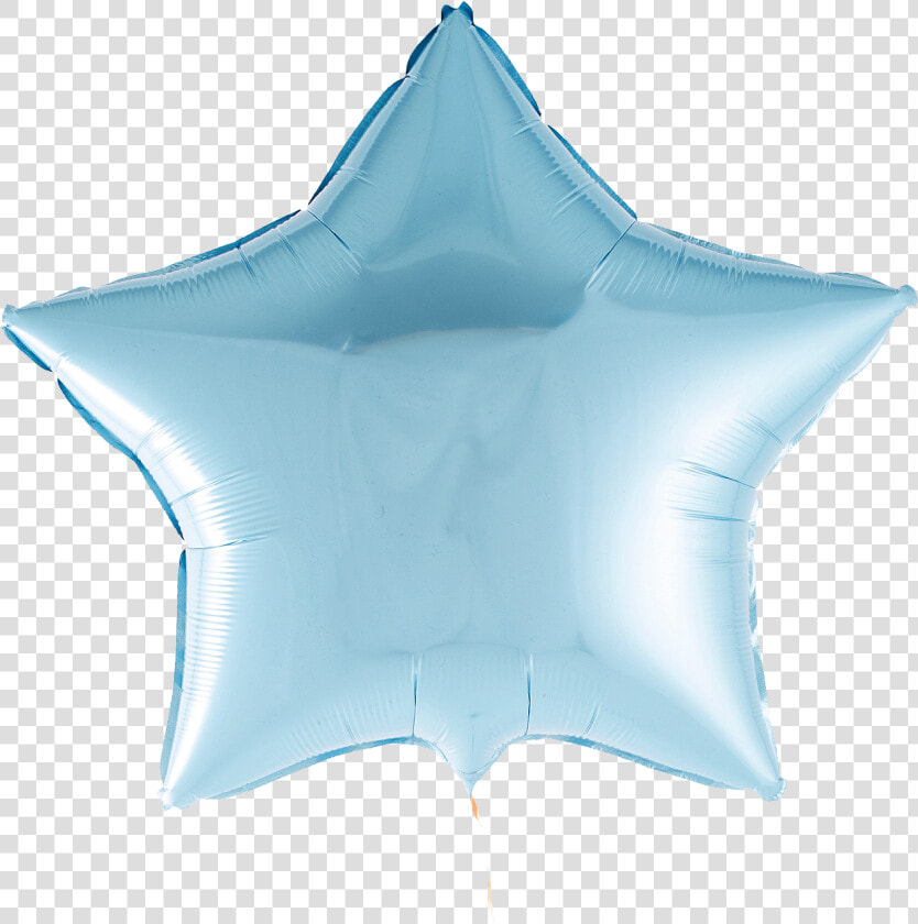 A Photograph Of Light Blue Foil Star Balloon   Balloon Foil Star Light Blue  HD Png DownloadTransparent PNG