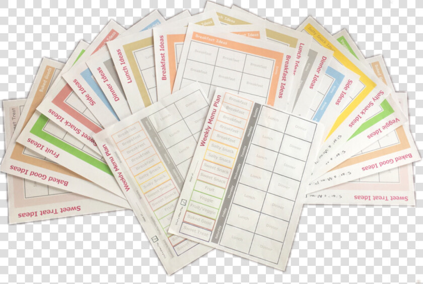 Sticky Note Menu Planner   Plan  HD Png DownloadTransparent PNG