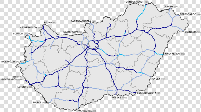 Hungary Motorway System 2018 08 21   M8 Autópálya  HD Png DownloadTransparent PNG