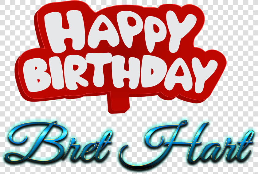 Bret Hart Happy Birthday Name Logo   Calligraphy  HD Png DownloadTransparent PNG