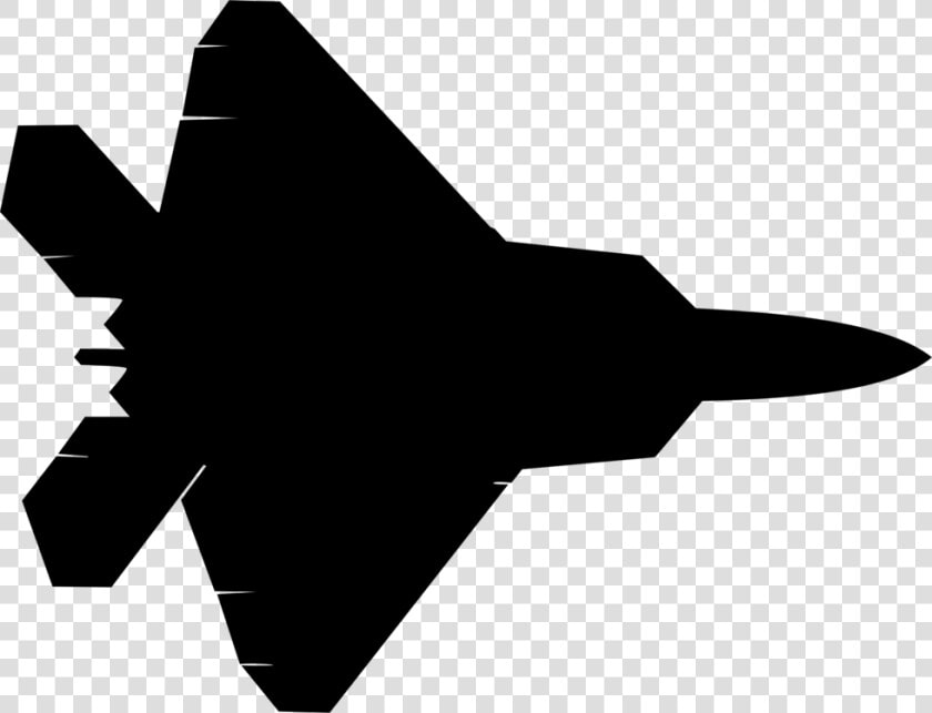 Lockheed Martin jet Aircraft stealth Aircraft   F 22 Raptor Silhouette  HD Png DownloadTransparent PNG