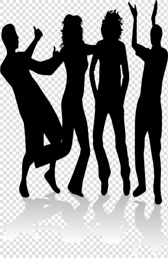 Group Dancing Silhouette Png   People Dancing Silhouette Png Transparent  Png DownloadTransparent PNG