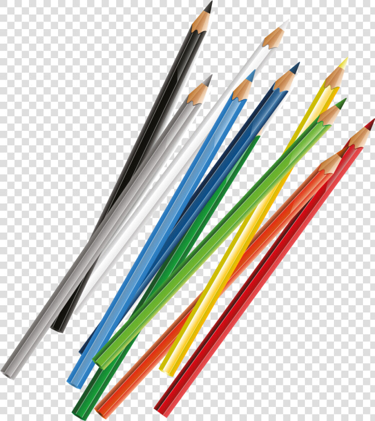 Colored Pencil Clip Art   Transparent Pencils Clipart  HD Png DownloadTransparent PNG