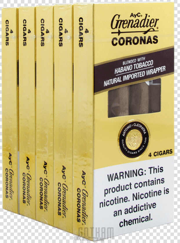 A Y C Grenadier Natural Dark Coronas Packs   Carton  HD Png DownloadTransparent PNG