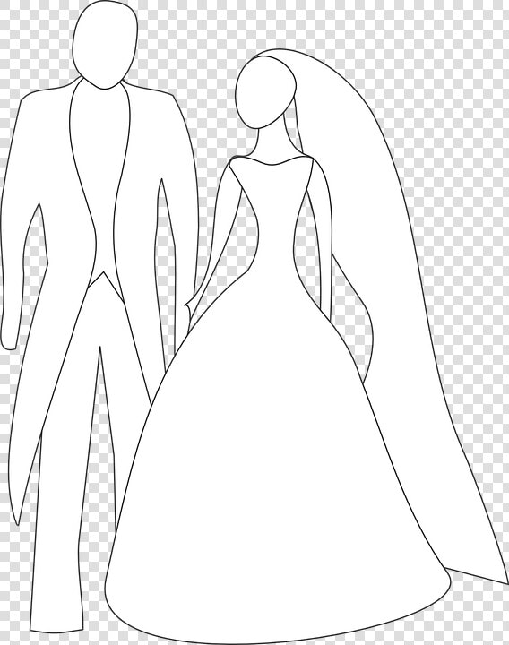 Bride  Groom  Couple  Love  Marriage  Romance   Bride And Groom Clipart  HD Png DownloadTransparent PNG