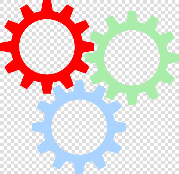 Tri color Gears Svg Clip Arts   Colorful Gear Clipart  HD Png DownloadTransparent PNG
