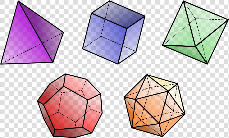 Tetrahedron 4 Faces  Cube 6 Faces  Octahedron 8 Faces    Triangle  HD Png DownloadTransparent PNG