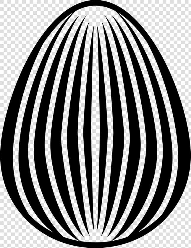 Easter Egg Of Elegant Design With Thin Vertical Lines   Circle  HD Png DownloadTransparent PNG