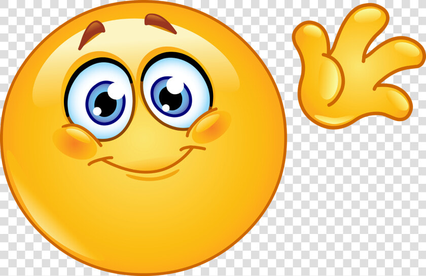 15 Hi Emoji Or Hand Wave Emoji Heart Emoji Black Red   Smiley Face Waving  HD Png DownloadTransparent PNG