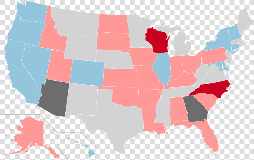 Us Governor Map 2008  HD Png DownloadTransparent PNG