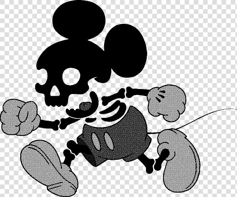 Mickey Mouse Minnie Mouse Skull Jack Skellington Skeleton   Disney Mickey Mouse Skull  HD Png DownloadTransparent PNG