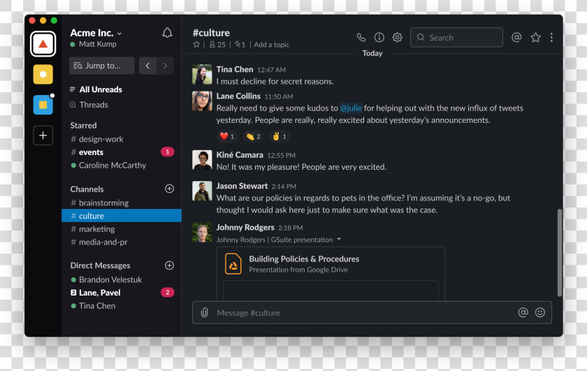 Slack Macos Dark Mode  HD Png DownloadTransparent PNG