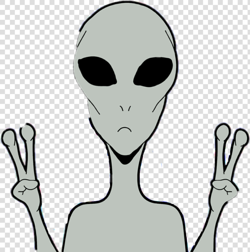 Alien Sweet Tumblr Sticker Aliens Pics   Stickers De Marcianos  HD Png DownloadTransparent PNG