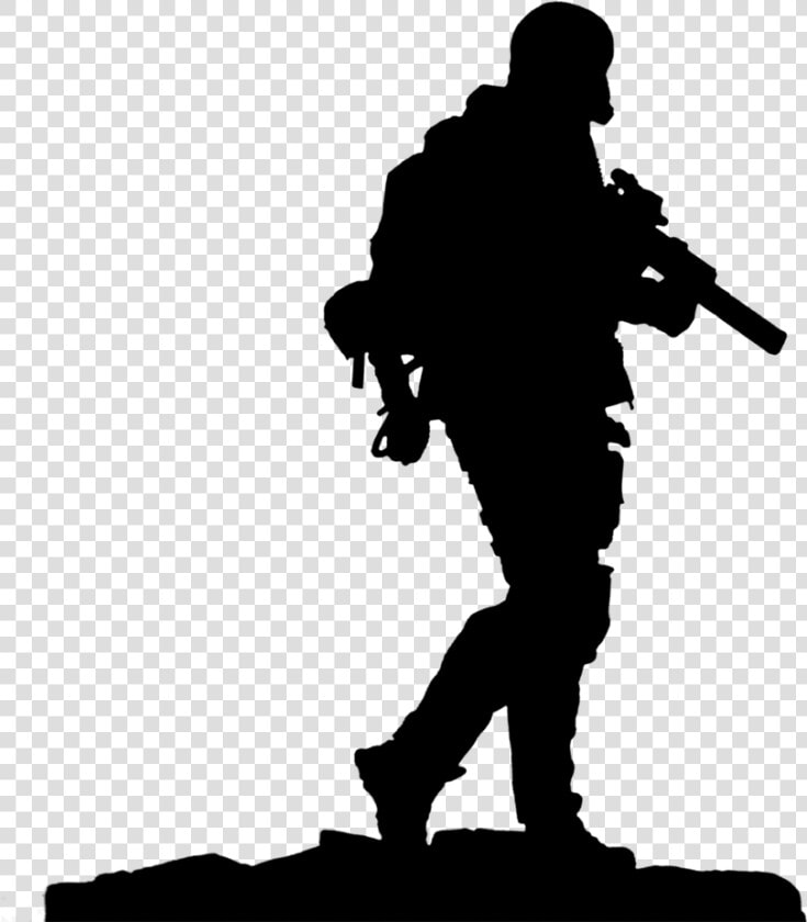 Silhouette Clip Art   Kneeling Soldier Silhouette Png  Transparent PngTransparent PNG