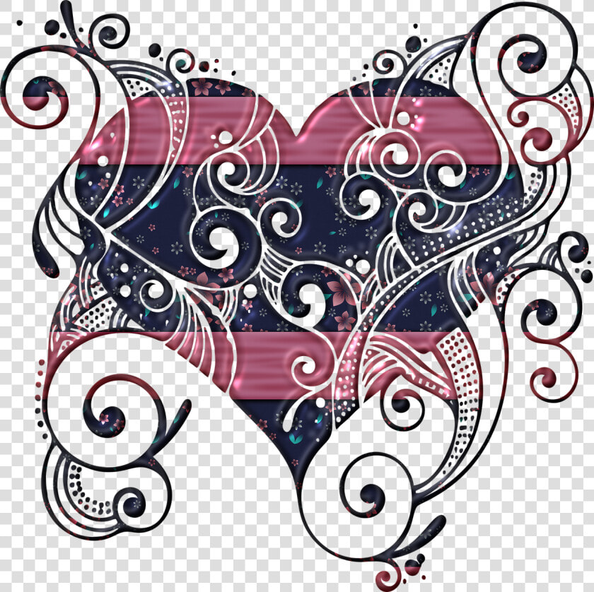 Heart Shape Sweetheart Flowers Romantic Free Photo   Free Vector And Heart Flourish Or Flourish Or Ornament  HD Png DownloadTransparent PNG