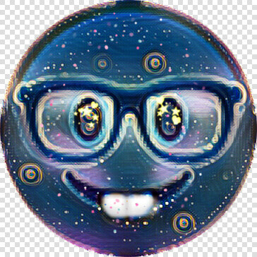  nerd  emoji  midnight  glasses  confetti  colorsplash   Egg Decorating  HD Png DownloadTransparent PNG