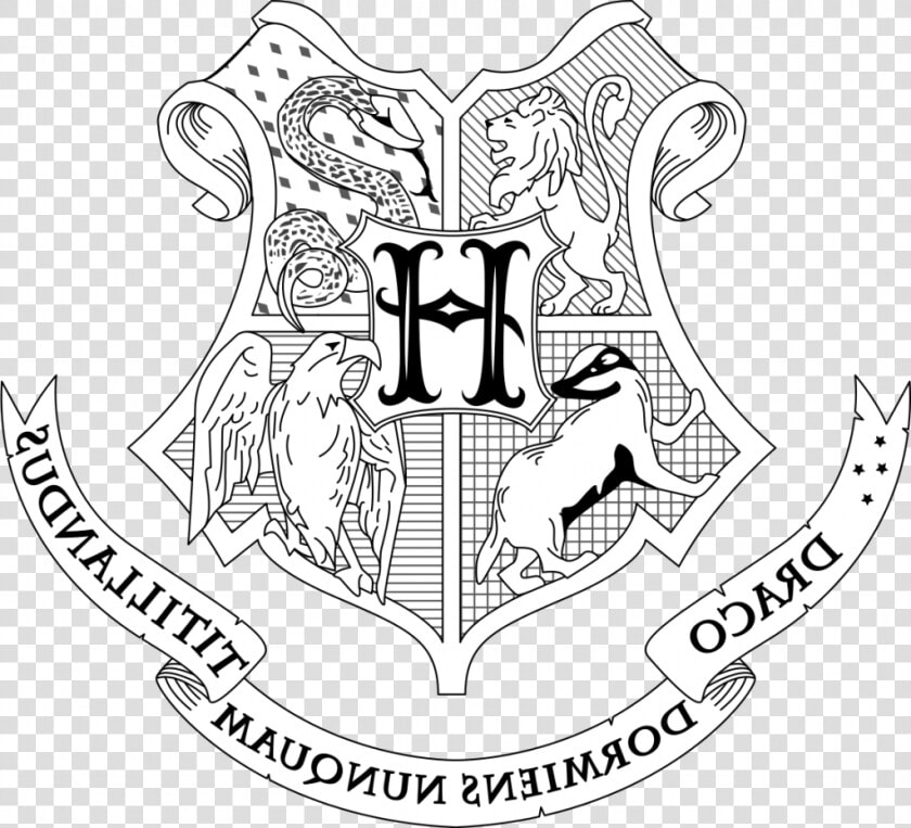Interesting Harry Potter Coloring Pages Hogwarts House   Harry Potter Coloring Pages Hogwarts Crest  HD Png DownloadTransparent PNG