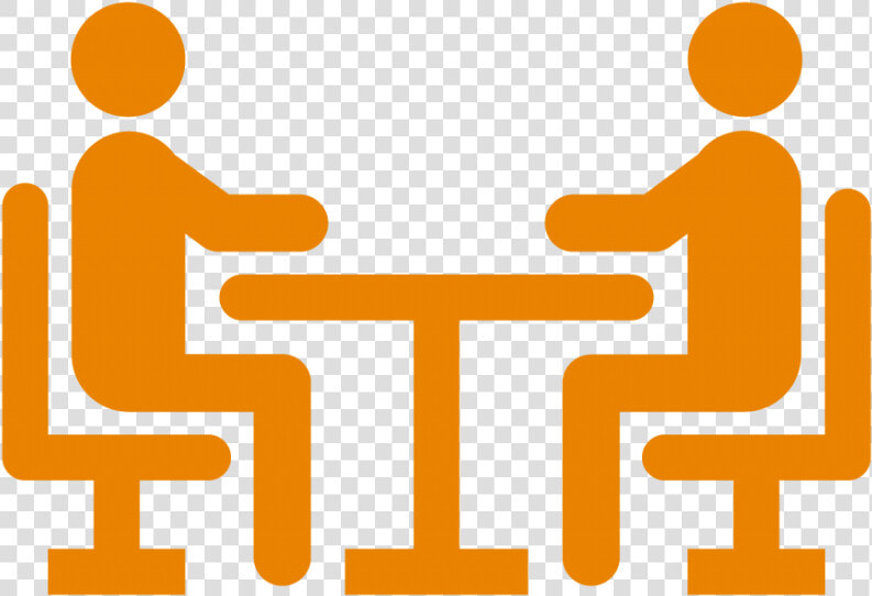 An Icon Representing Two People Seated At A Table   Table With Two People Seated  HD Png DownloadTransparent PNG