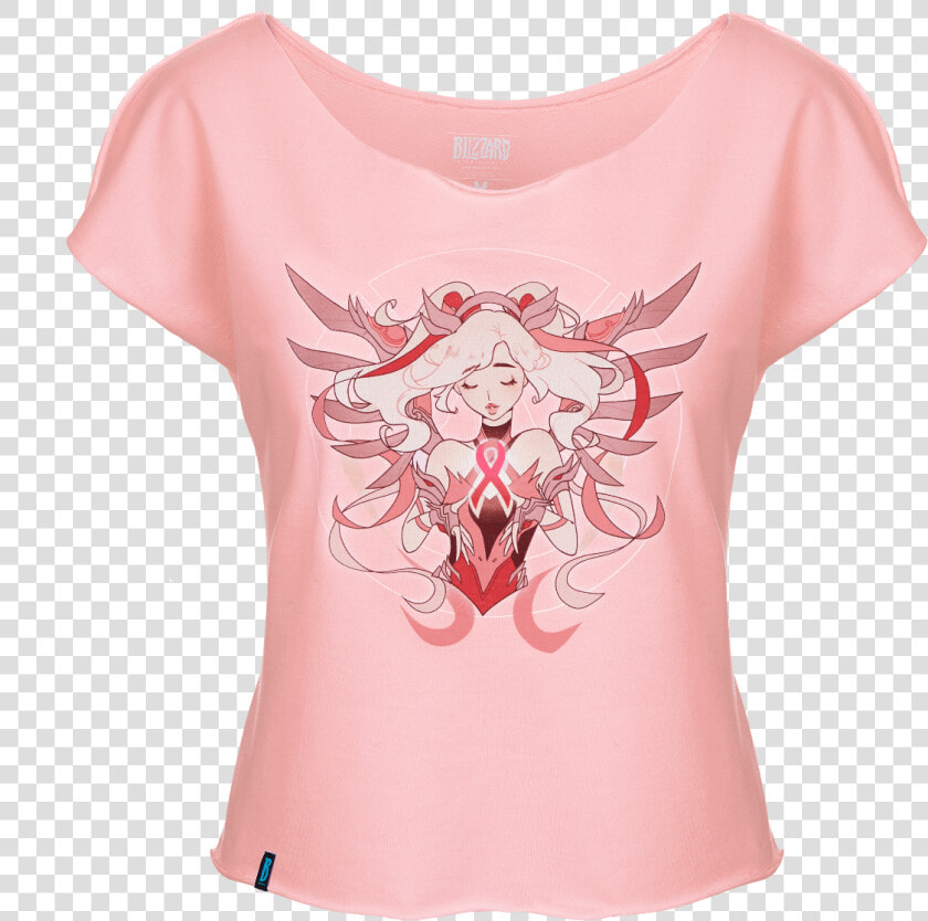 Pink Mercy   Overwatch Pink Mercy Shirt  HD Png DownloadTransparent PNG