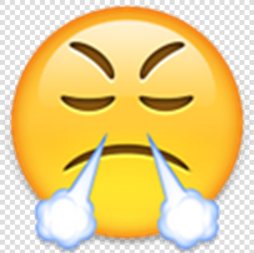 Angry Emoji Clipart   Png Download   Face With Steam From Nose Emoji  Transparent PngTransparent PNG