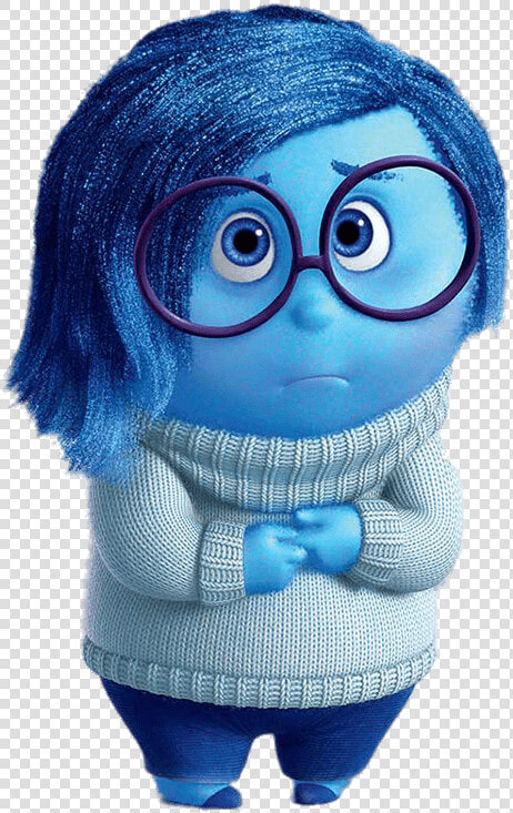 Tristeza Manos Apretadas   Sadness Inside Out Characters  HD Png DownloadTransparent PNG