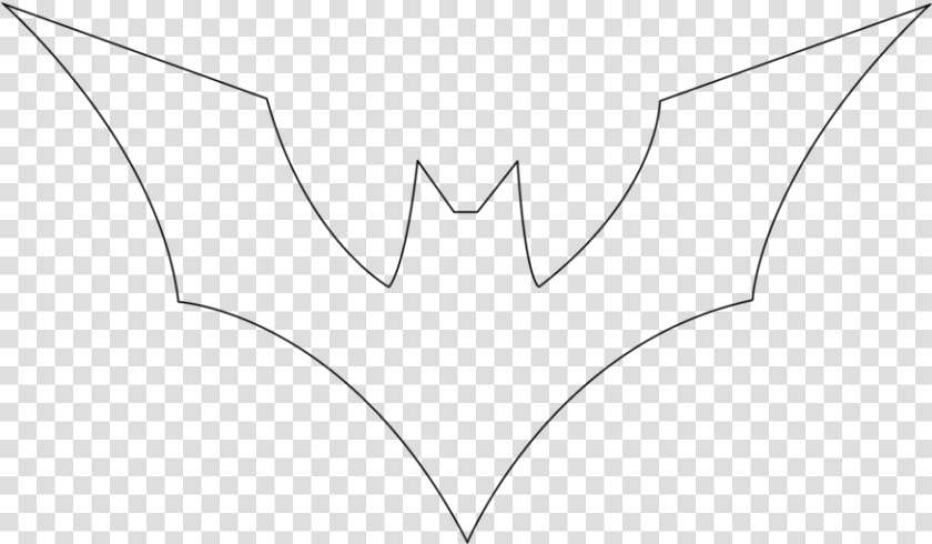 Batman Symbol Coloring Pages Image Group   Batman Beyond Logo Outline  HD Png DownloadTransparent PNG