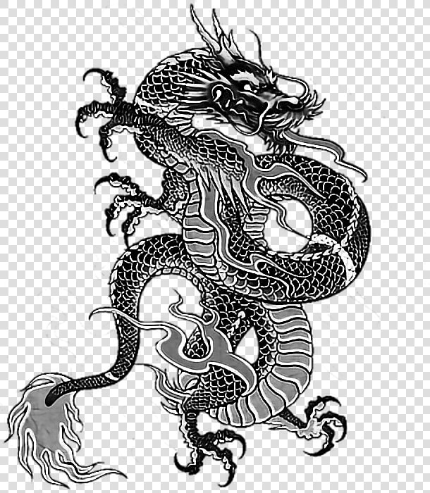  tattoo  irezumi  dragon  dragonballz  yakuza  ninja   Chinese Dragon Tattoo Transparent  HD Png DownloadTransparent PNG