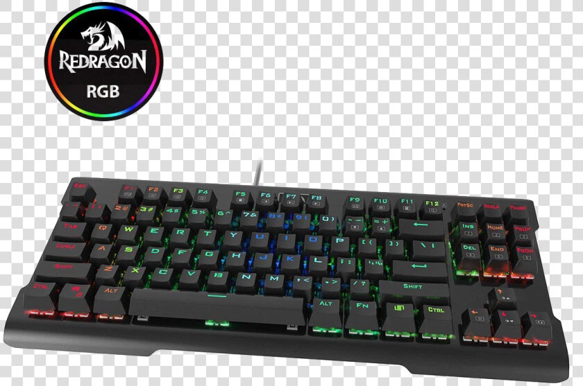 Redragon K561 Visnu Mechanical Gaming Keyboard  Anti ghosting   Red Square Old School  HD Png DownloadTransparent PNG