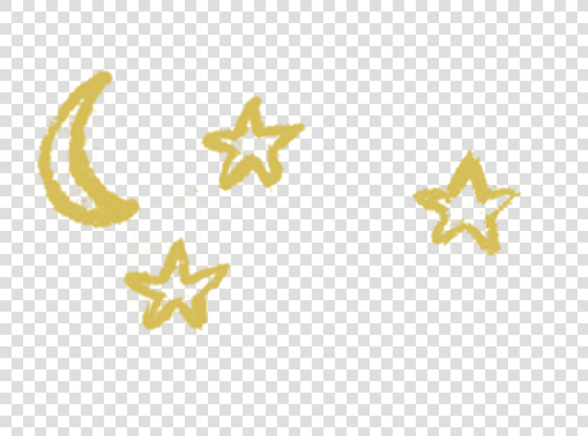 Doodles   Moon   Gold   Star Yellow Doodle Transparent  HD Png DownloadTransparent PNG