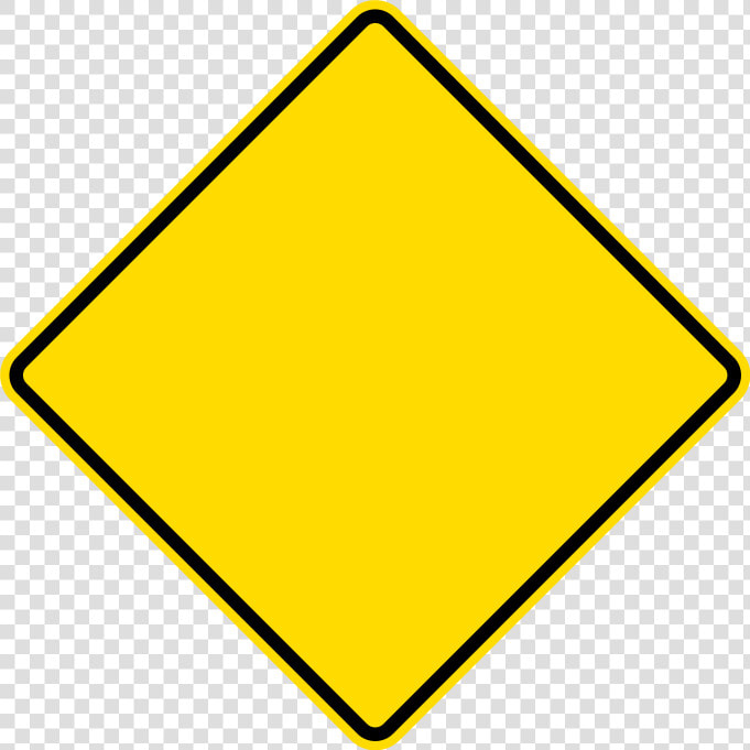 Blank Caution Sign Png   Yellow Diamond Shape Transparent  Png DownloadTransparent PNG