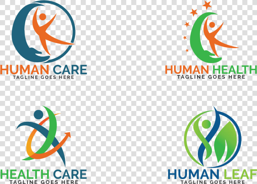 Abstract Human Health Care Logo Set   Human Health Care Logo  HD Png DownloadTransparent PNG