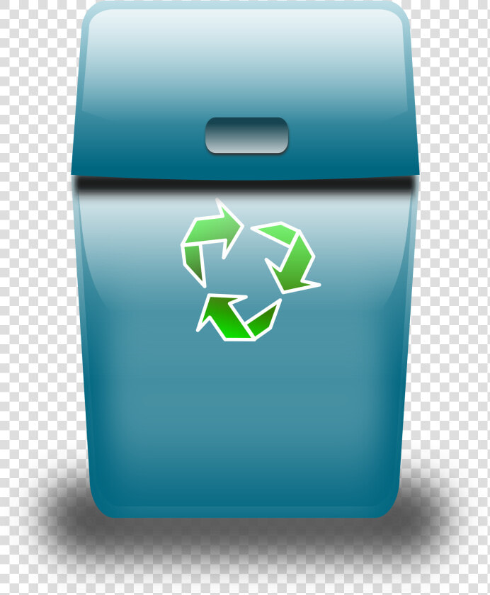Blue Trash Can Clip Arts   Geri Dönüşüm Kutusu Resmi Çizimi  HD Png DownloadTransparent PNG