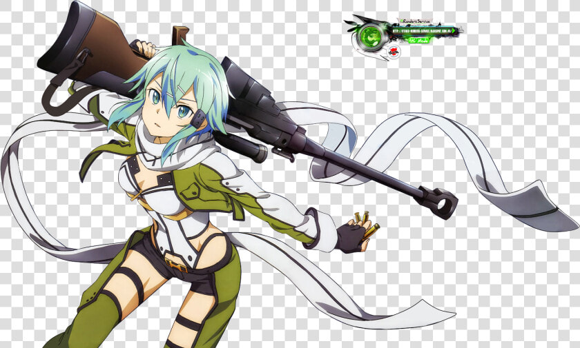 Sword Art Online Fatal Bullet Sinon  HD Png DownloadTransparent PNG