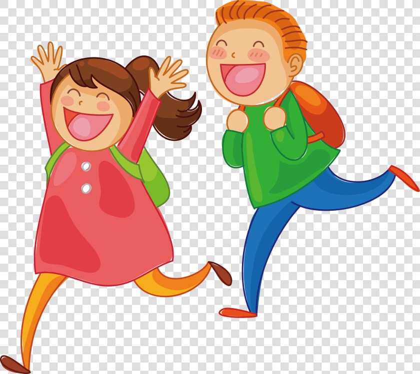 Transparent Children Running Clipart   Cartoon Children Running Png  Png DownloadTransparent PNG