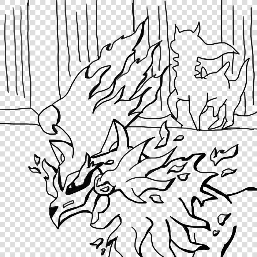 Collab Line Art   Cartoon  HD Png DownloadTransparent PNG