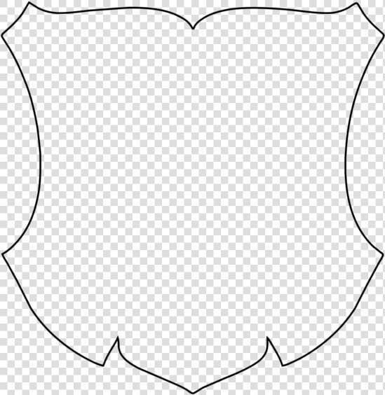 Blank Shield Template Printable Free Shield Template   Line Art  HD Png DownloadTransparent PNG