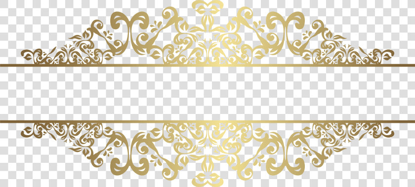 Decorative Clipart Decorative Banner   Elegant Gold Border Design  HD Png DownloadTransparent PNG